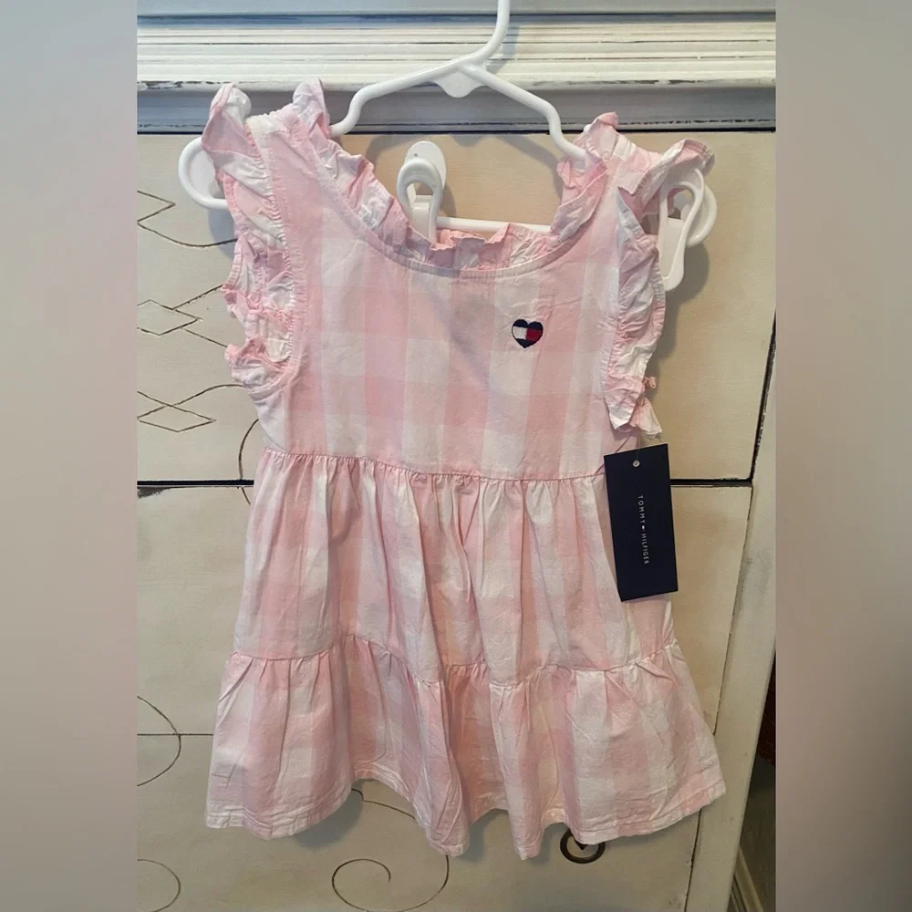 Tommy Hilfiger Girls/Toddler Ruffle-Trim Gingham Dress - Picture 2 of 7